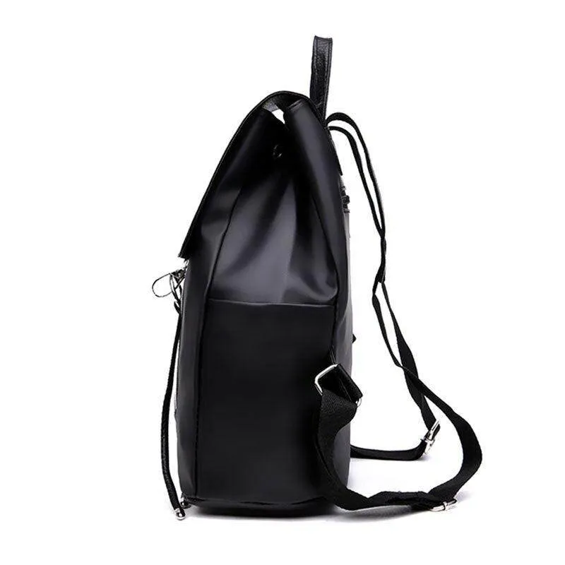 Black Designer Adjustable Backpack