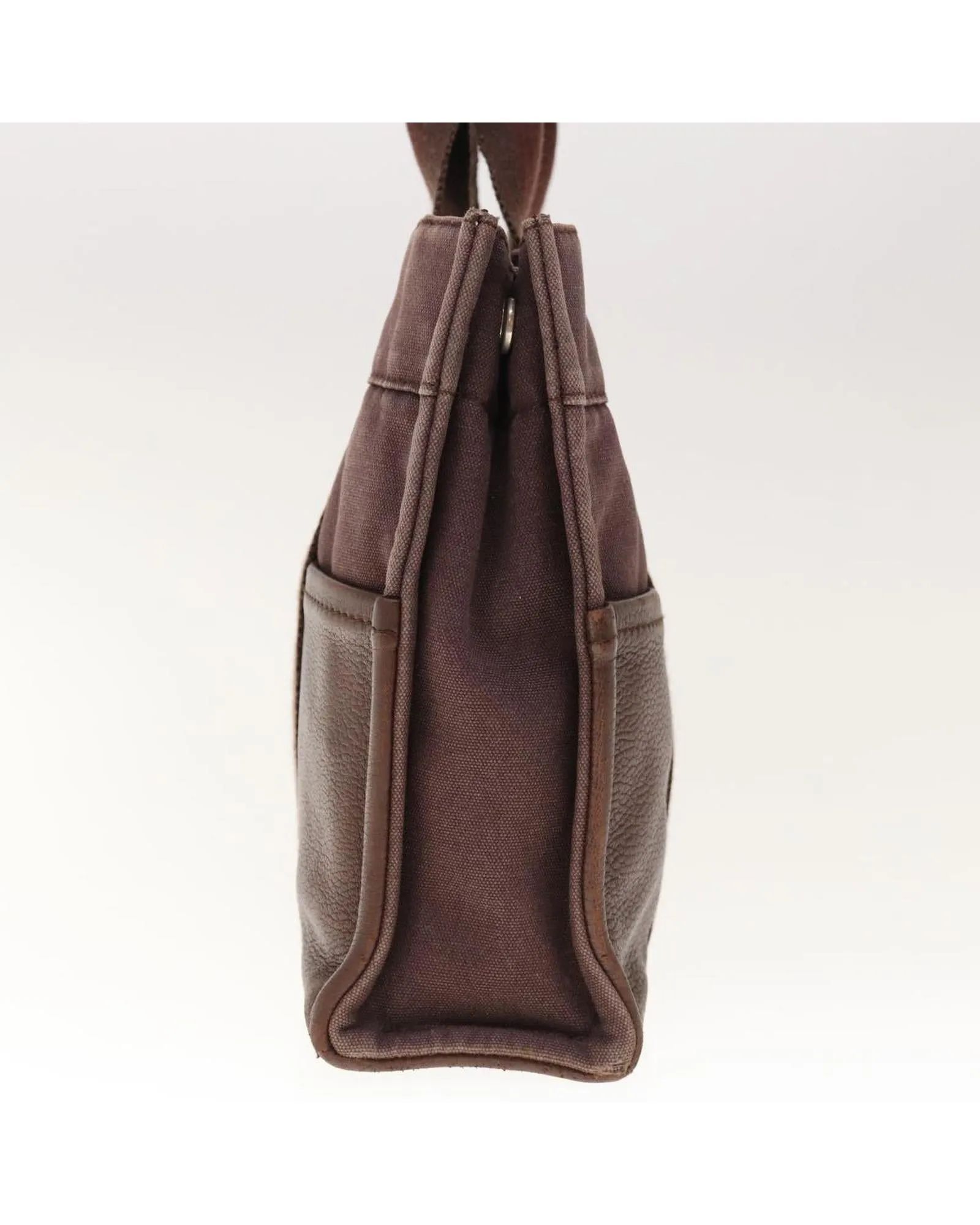 Canvas Brown Hand Bag - Authentic HERMES