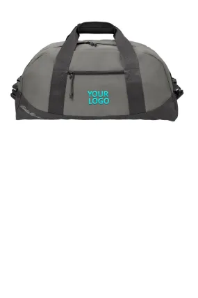 Eddie Bauer Medium Customized Ripstop Duffels, Pewter Grey