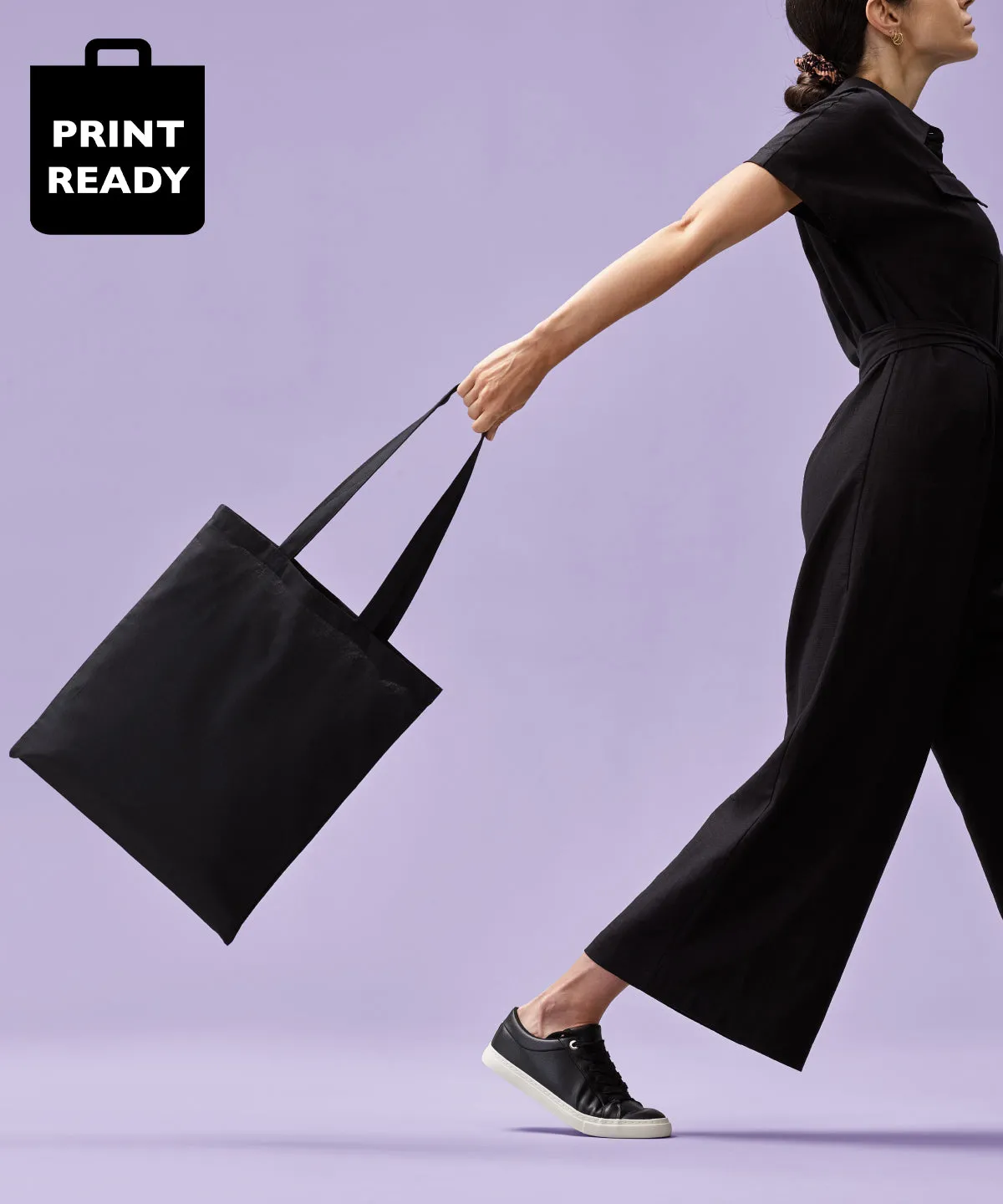 Fire Red (Red) - Cotton shopper long handle