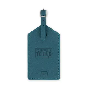 Legami Luggage Tag Petrol Blue
