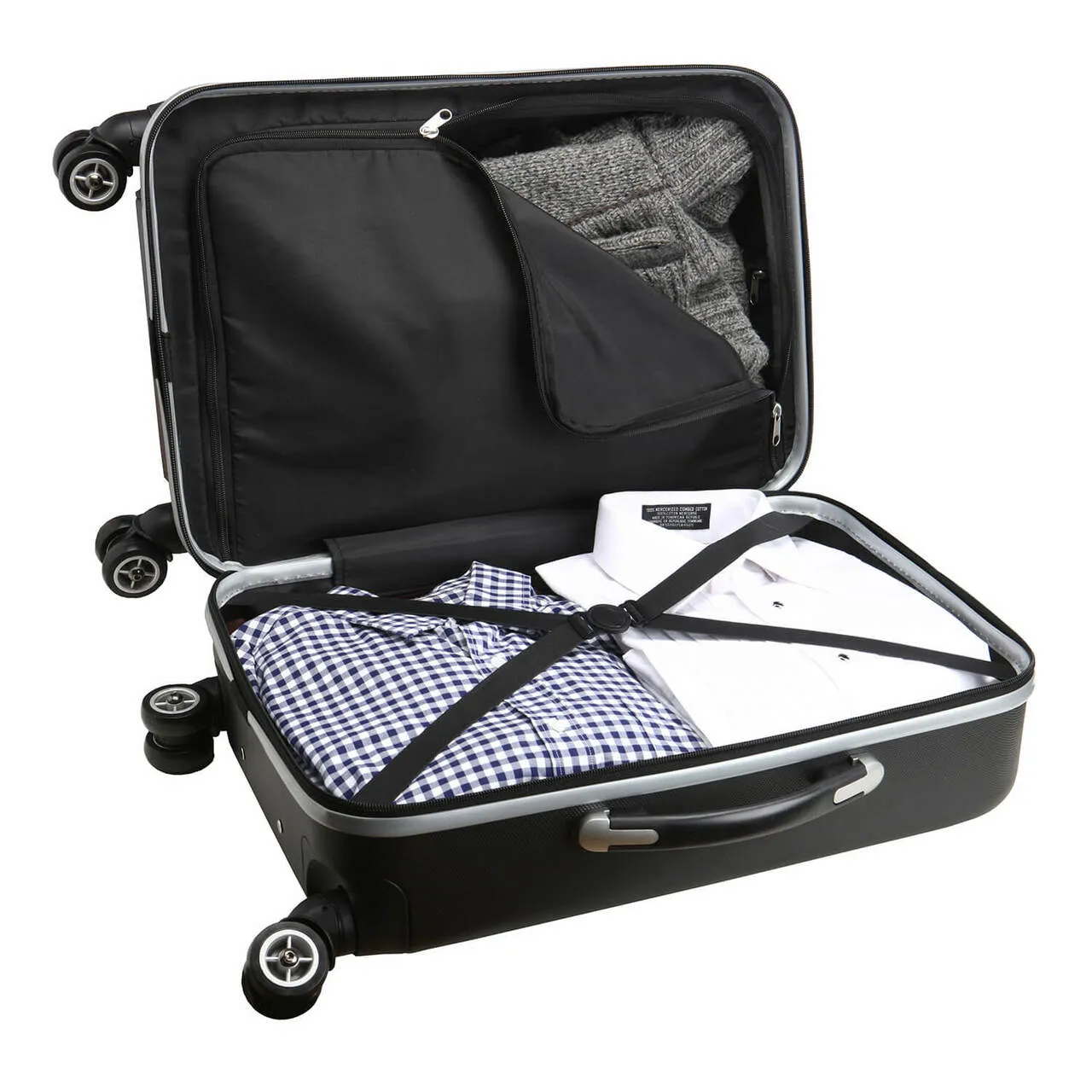 Stanford Cardinal Deluxe 2-Piece Backpack and Carry on Set in Black