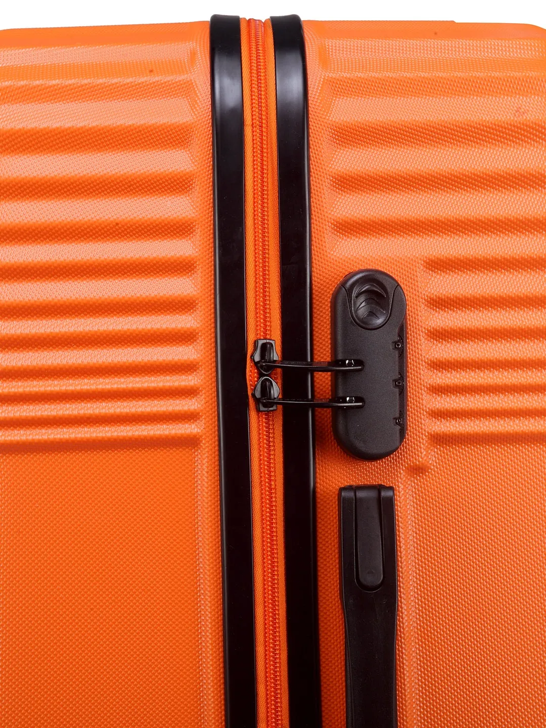 Teakwood Unisex Orange Trolley Bag - Small