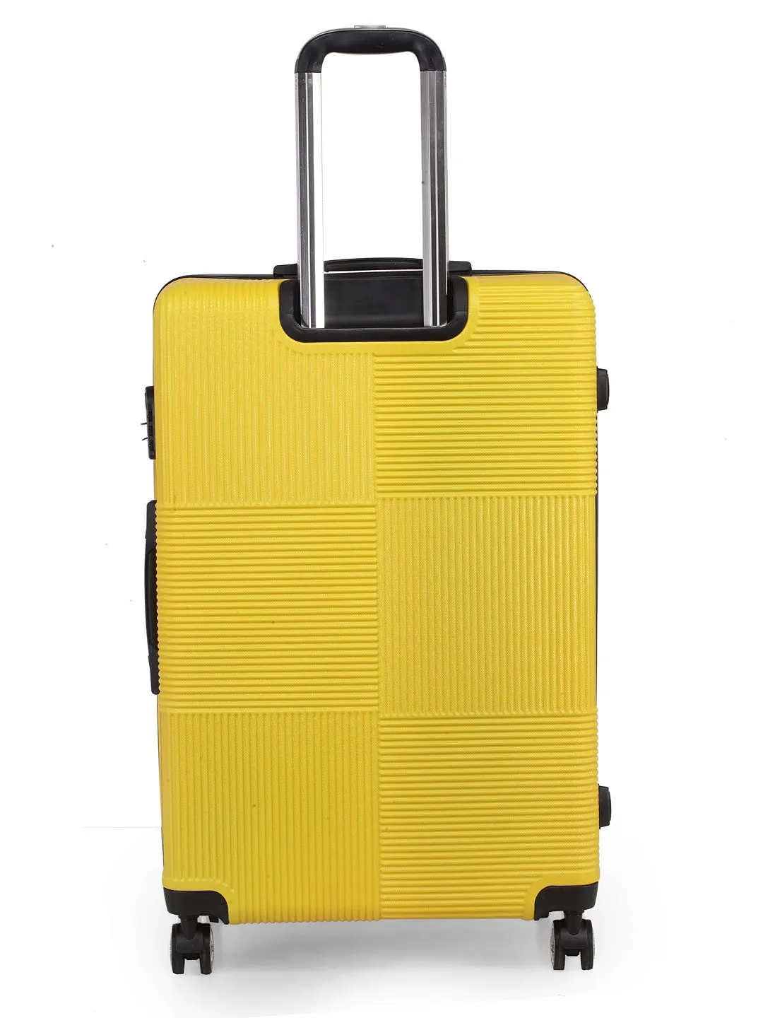 Teakwood Unisex Yellow Trolley Bag - Small