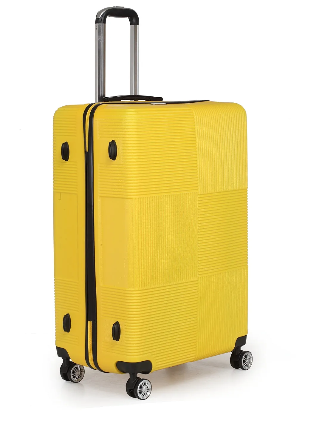 Teakwood Unisex Yellow Trolley Bag - Small