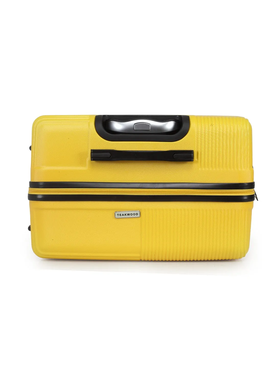 Teakwood Unisex Yellow Trolley Bag - Small