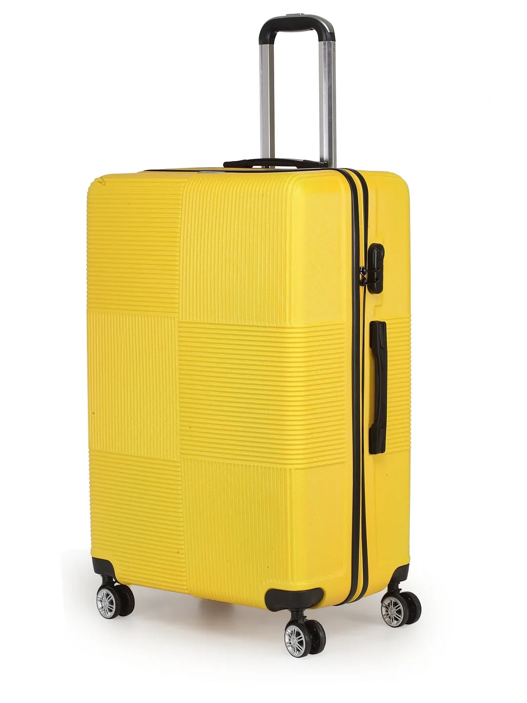 Teakwood Unisex Yellow Trolley Bag - Small