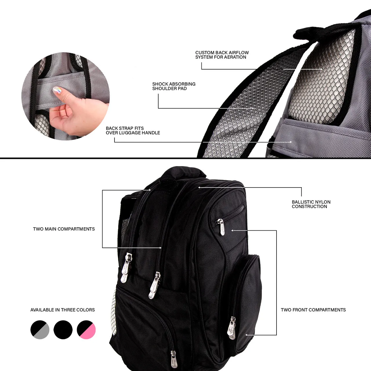 Texas A&M Aggies Deluxe 2-Piece Backpack and Carry on Set